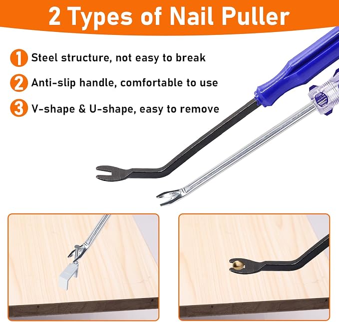 4Pcs Upholstery and Construction Staple Remover Tools Set - Image 5