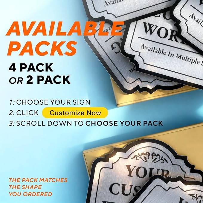 Custom Decorative Outdoor Metal Signs, Personalized Aluminum, Waterproof Made - Image 4