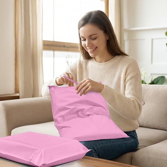 Fuxury Poly Mailers 12x15.5" 300PC Pink Shipping Bags - Image 8
