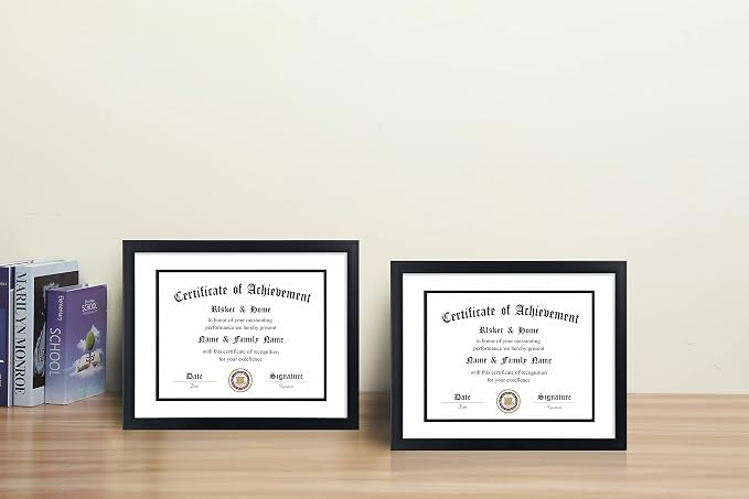ELSKER&HOME 8.5x11 Diploma Frame Black - Image 2