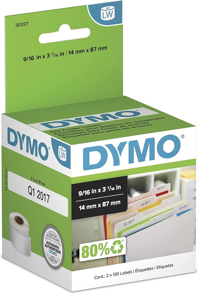 DYMO Authentic LW 1-Up File Folder Labels DYMO Labels by Unknown
