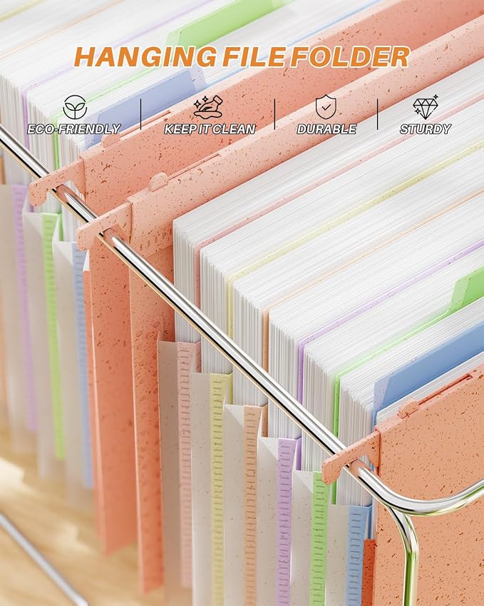 Ansook Hanging File Folders Legal Size, 7-Pocket Accordion Organizer - Image 2