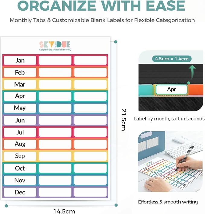 SKYDUE Accordion File Organizer, Expanding File Folder - Image 2