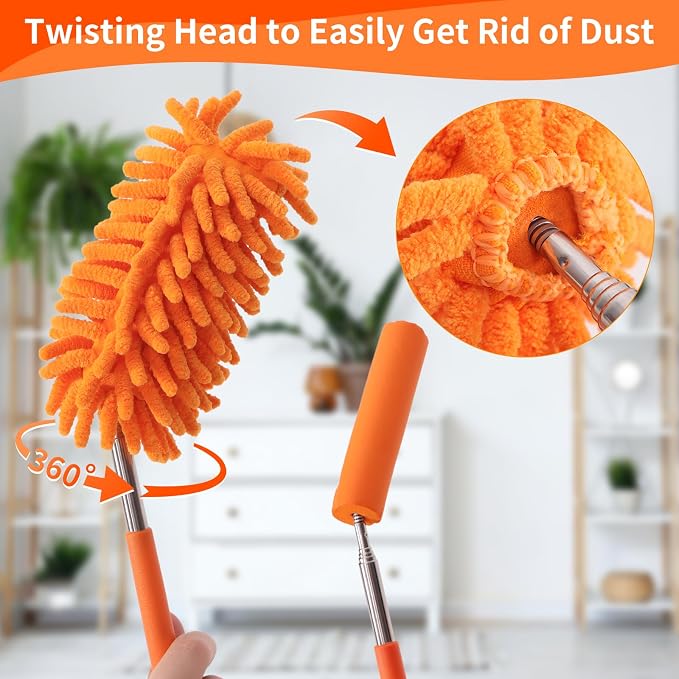 Mini Duster for Cleaning, 360° Bendable Hand Dusters - Image 2