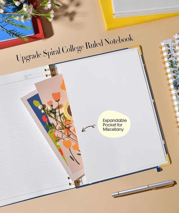 Cute Spiral Notebook Journal for Women, 200 Pages Lined Notebooks 8.5” x 11” - Image 5