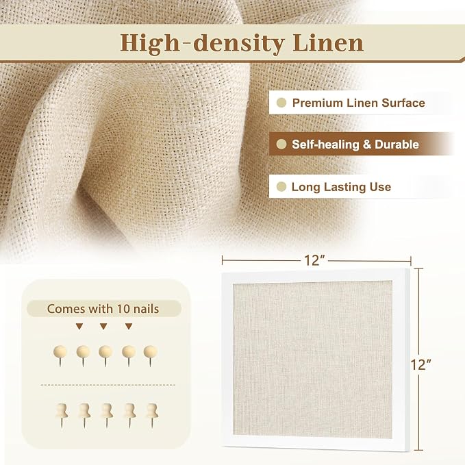 Double-Sided Small Wood Framed Cork Board - Image 2