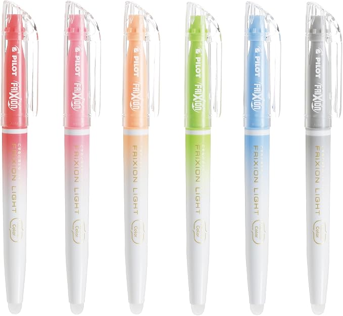 PILOT Erasable Frixion Light Natural Colors 6 Set Highlighter - Image 2