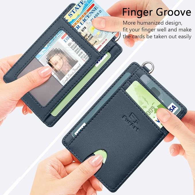 FurArt Slim Minimalist Wallet RFID Credit Card Holder - Image 3