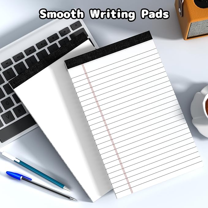 6 pcs Note Pads Legal Pads 5x8, Notebook College Ruled, 6 Pack Micro Perforated - Image 6