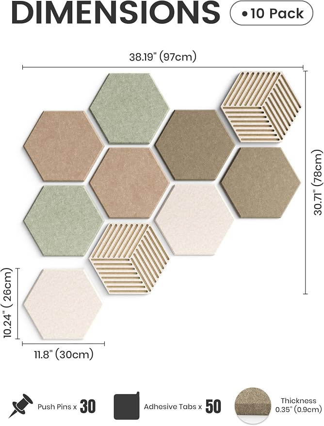Fluxynara Hexagon Cork Board Alternative - Image 2