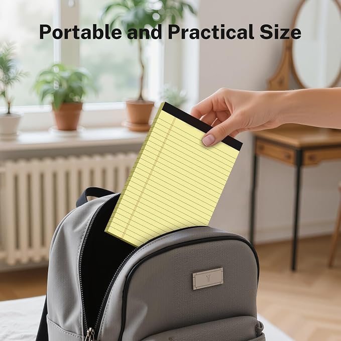 8 Pack Note Pads 5 x 8 Inch, Perforated Notepad 5 x 8 Lined Writing Pads - Image 6
