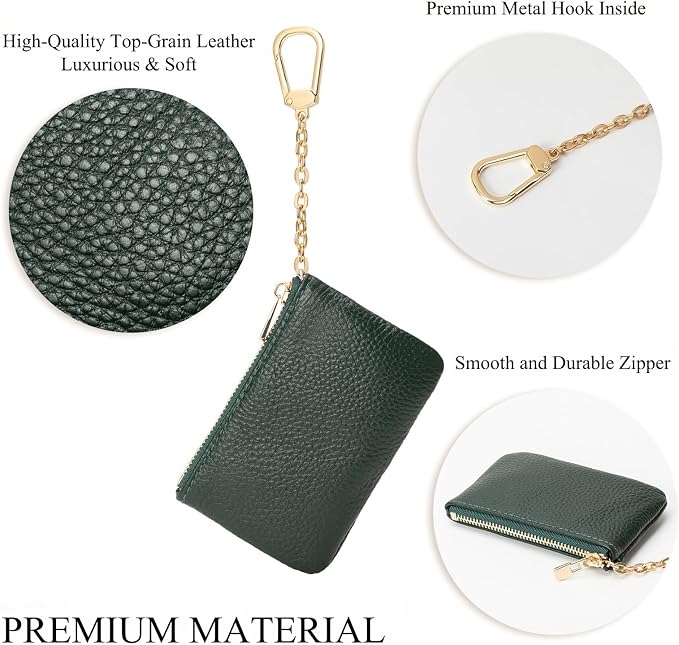 Full Grain Leather Coin Purse - Image 5