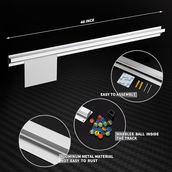 48 Inch Aluminum Ticket Holder Rail - Image 5