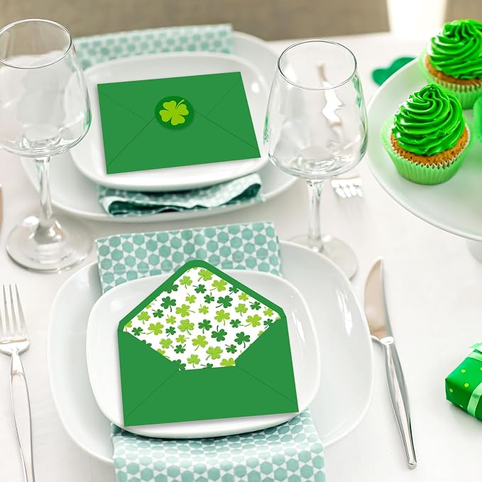 Whaline 50 Pcs St. Patrick's Day Invitation Envelopes Greeting Card Envelope - Image 7
