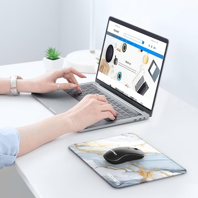 TECKNET Mouse Pad with Anti-fray Stitching, Waterproof Surface & Non-Slip - Image 7