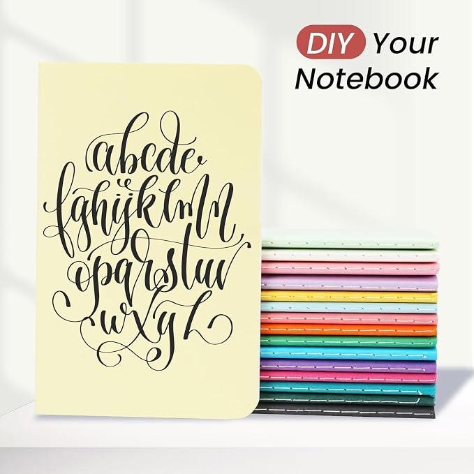 Oucaru 32PCS Mini Notebooks Bulk, 3.5" x 5.5", 16 Color, 60 Pages Blank Paper - Image 4