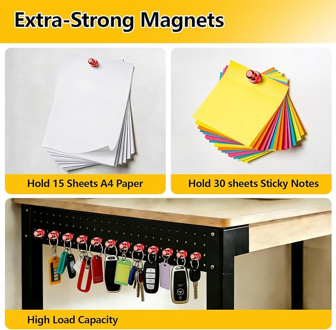 16 Pcs Fridge Magnets, Refrigerator Magnets, Small Strong Magnets, Magnetic - Image 5