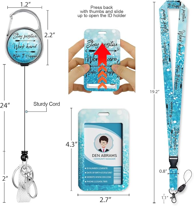 Piefly Lanyards for Id Badges, Positive Badge Holder - Image 5