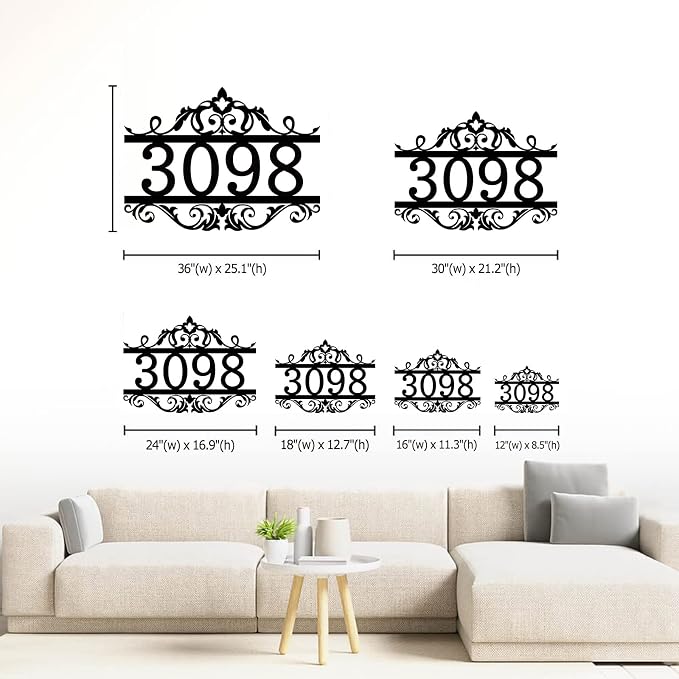 Custom Metal House Numbers for Outside | Personalized Address Numbers for House - Image 7
