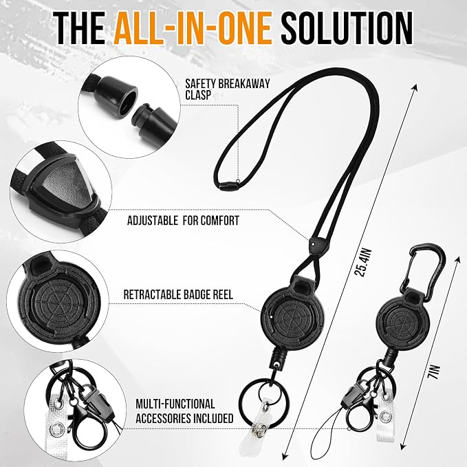DELSWIN Heavy Duty Retractable Lanyard - Image 2