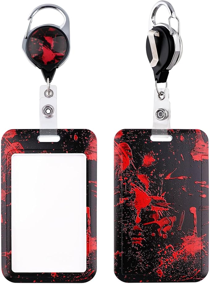 Red Retractable Badge Reel by beemorita