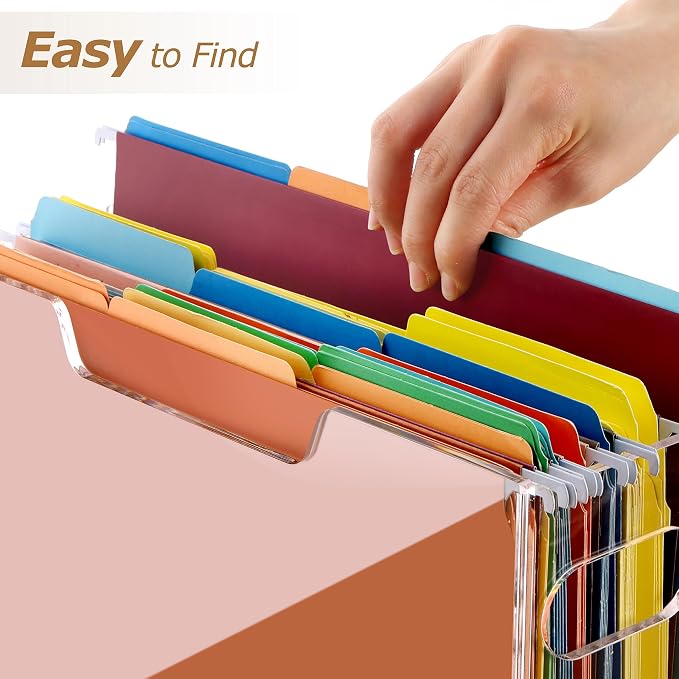 Acrylic File Folder Organizer, Desktop File Holder - Image 5