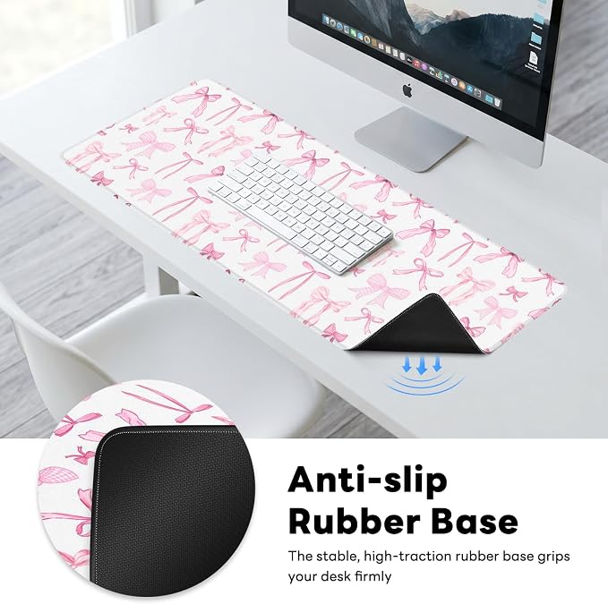 Desk Mat, Big Desk Pad, 31.5x11.8 Inches Extended Big Gaming Mouse Pad - Image 6