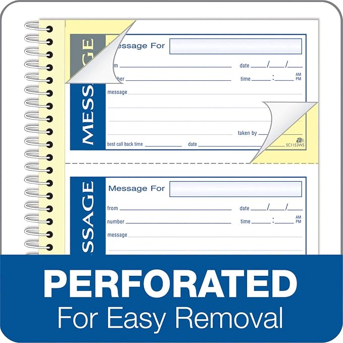 Adams Write 'N Stick Message Pad, Carbonless, 5-1/4" x 11", 200 Sets per Book - Image 5
