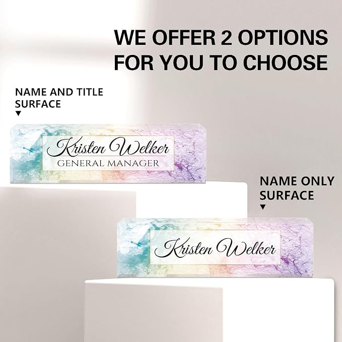 Personalized Office Name Plate for Desk - Image 7
