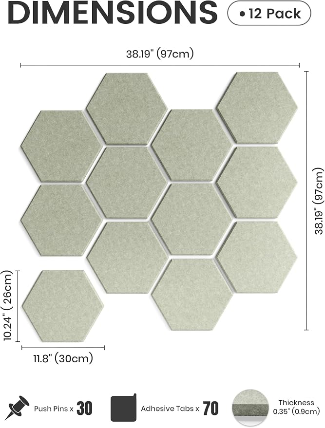 Fluxynara Hexagon Cork Board Alternative - Image 2