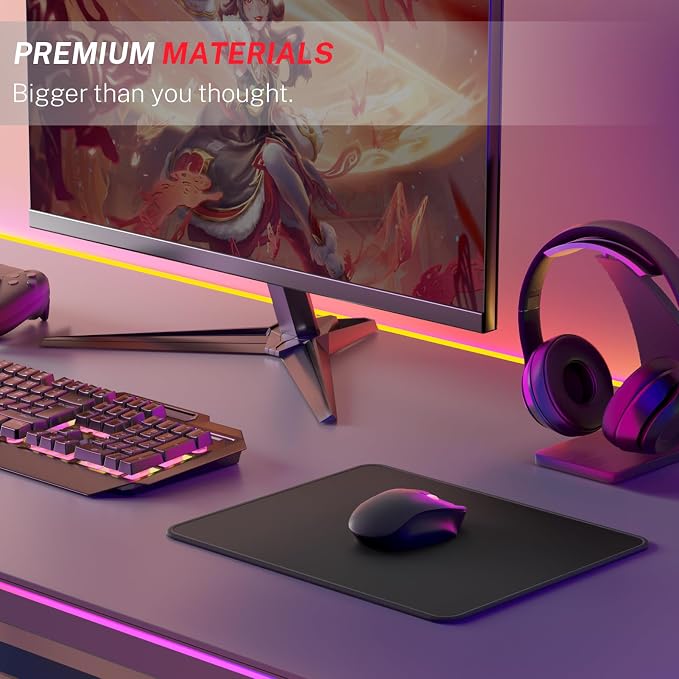 MROCO Essential Gaming Mouse Pad, 40% Expanded Size, 12.6 x 10.8 in, Anti-Fray - Image 6