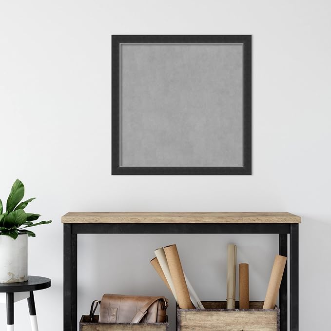 Amanti Art Black Framed Magnetic Board 27x27 Medium Vision Board - Image 6