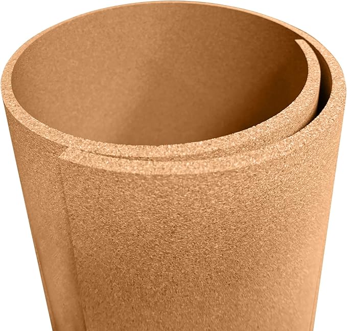 Manton Cork Premium Cork Roll - 4' x 9' x 1/2", 100% Natural Facing Grade Material for Bulletin Boards, Decorative Photo and Message Push Pin Displays - Perfect for Home, School, and Office-DeskLoop Office