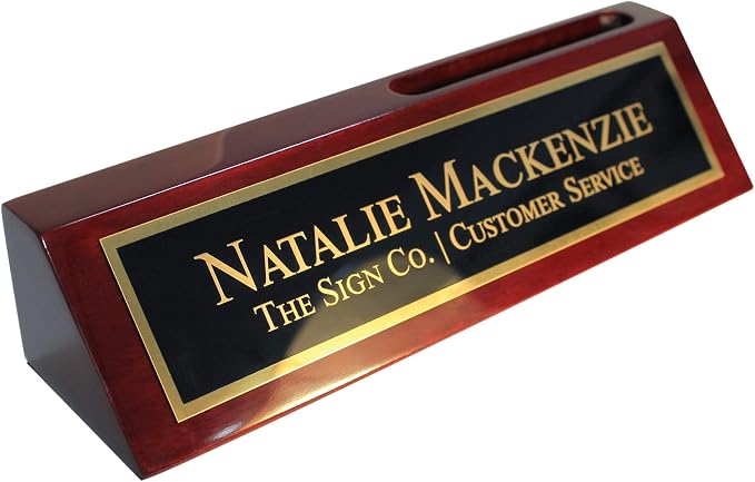 Personalized Business Desk Name Wedge by THE+SIGN+CO.