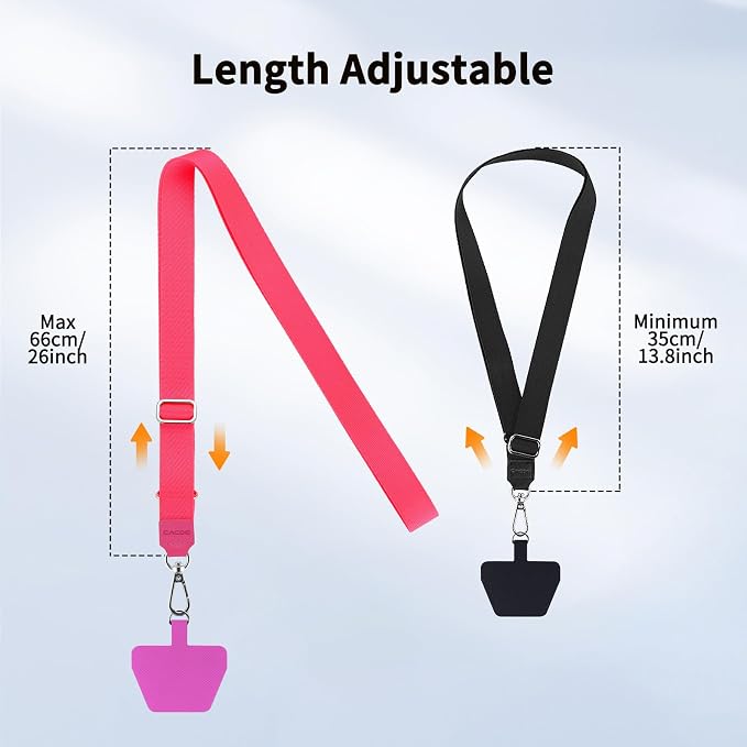 CACOE Phone Lanyard 2 Pcs Adjustable Neck Strap, Universal Crossbody - Image 4
