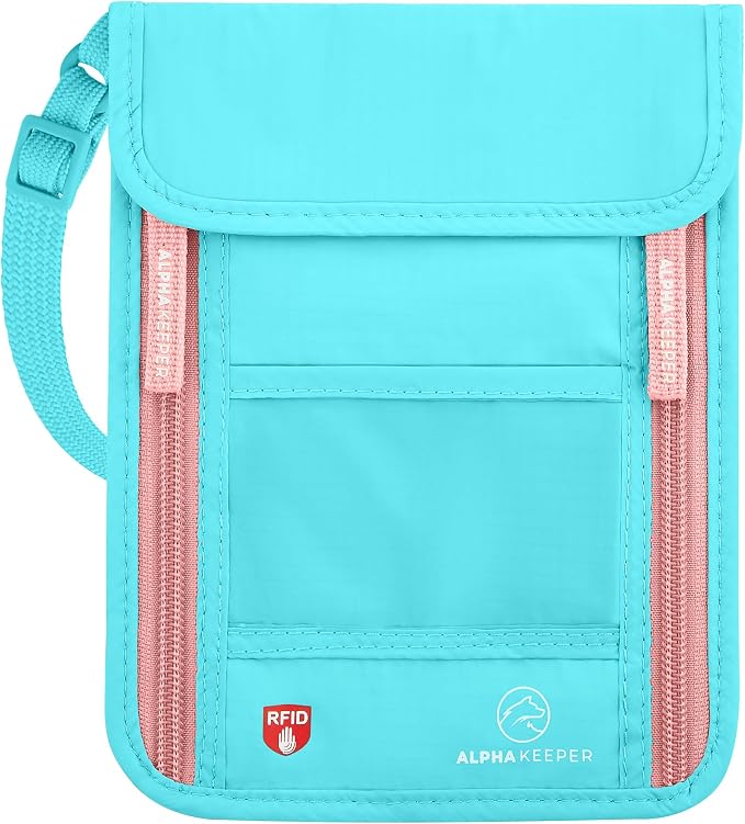 Neck Wallet, Travel Pouch For Passport Holder And Documents, Travel Neck Wallet by Alpha+Keeper