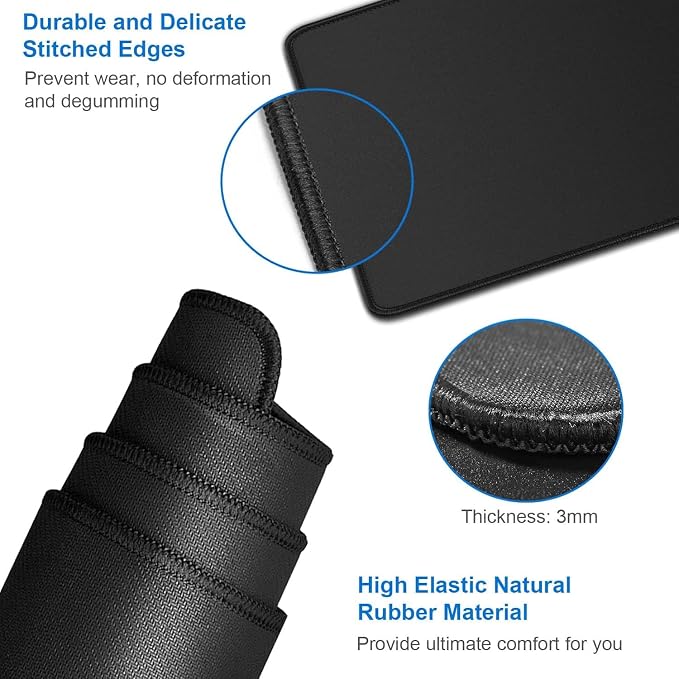 Large Mouse Pad, 35.42x15.7 inch Large Gaming Non-Slip Mousepad, Water Resist - Image 5