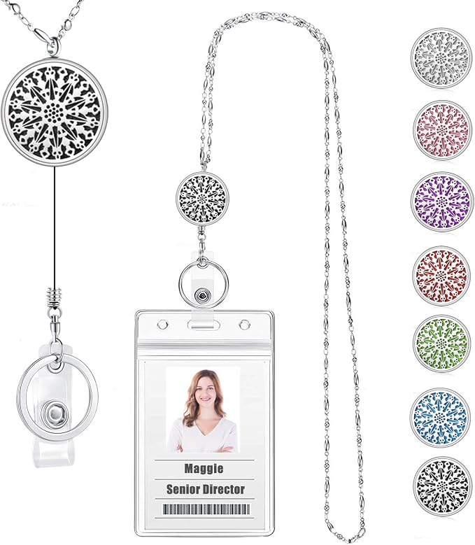 Retractable Lanyards for ID Badges Keys Teacher Lanyard Nurse Badge Reels by USANGERS
