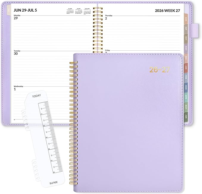 SUNEE 2026-2027 Weekly & Monthly Planner 9"x11.2" by SUNEE