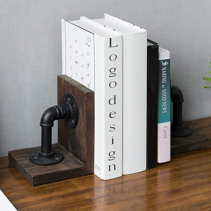 MyGift Book Ends Decorative, Bookends - Image 7
