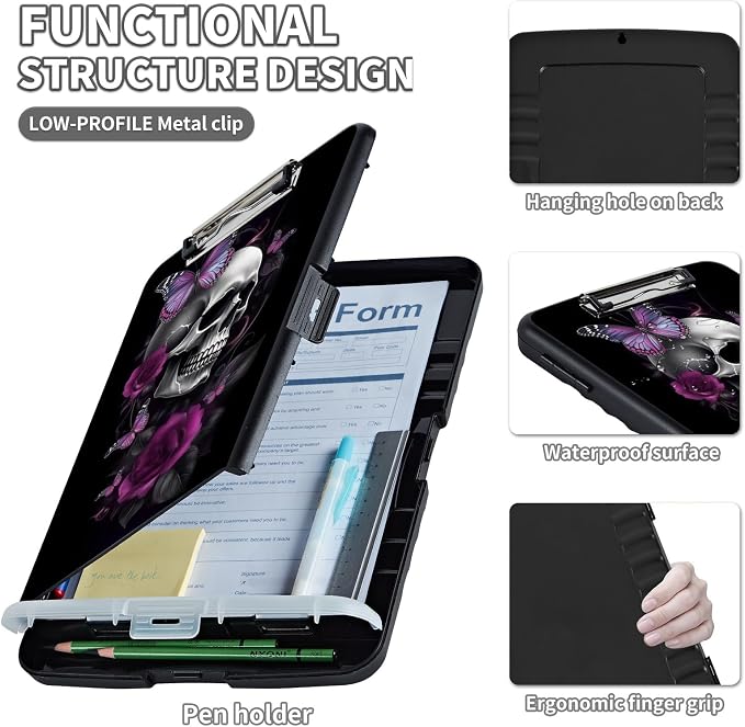 Clipboard with Storage, Clip Boards 8.5X11 with Storage & Pen Holder, Heavy - Image 3