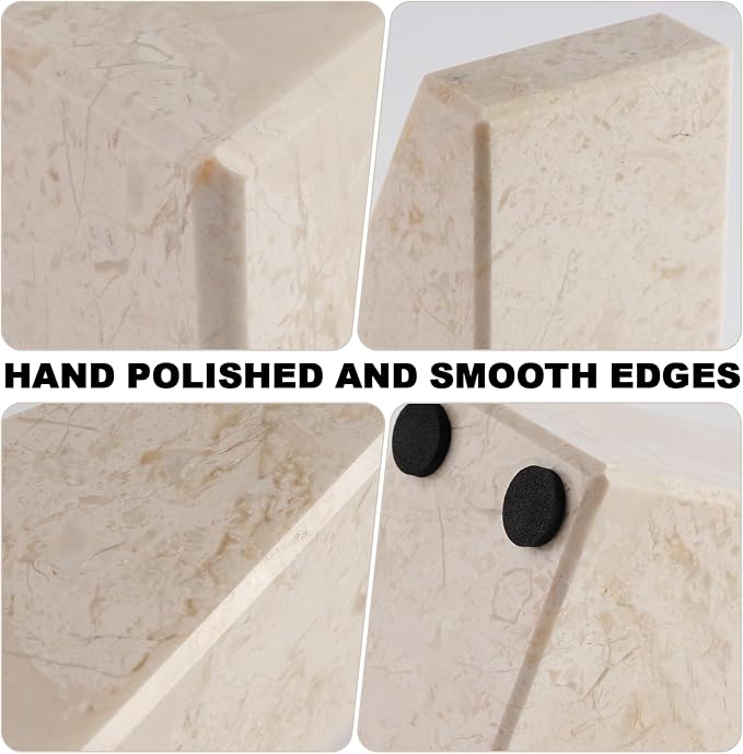 Marble Book Ends Decorative, Unique Bookends - Image 2