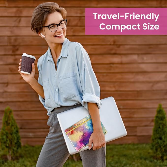 Taja Spiral Lined Journal for Women, Notebook for Work - Image 6
