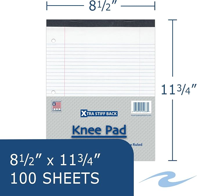 Roaring Spring Knee Pad College Ruled Extra Stiff Back Legal Writing Pad - Image 2