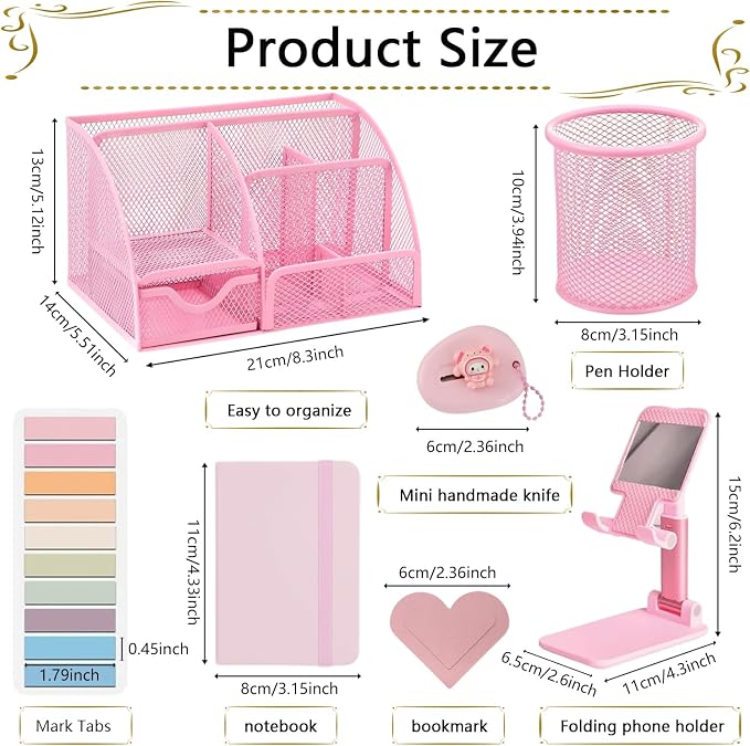 Office Supplies, Desk Accessories, Stapler and Tape Dispenser Set, 1000 Staples - Image 5