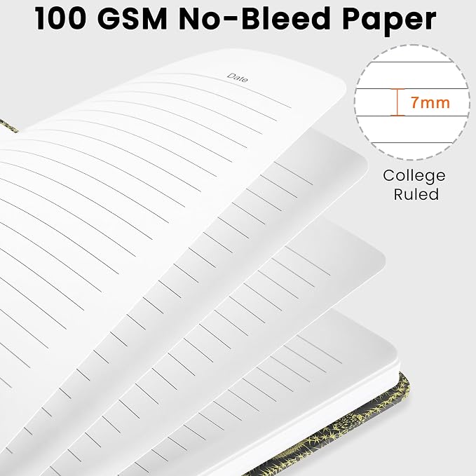 CICPAP Lined Spiral Journal Notebook, A5 College Ruled Notebook - Image 3