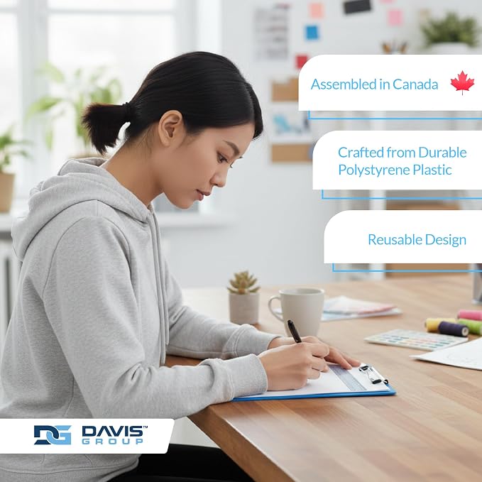 Pack of 6 Plastic Clipboards - Image 5