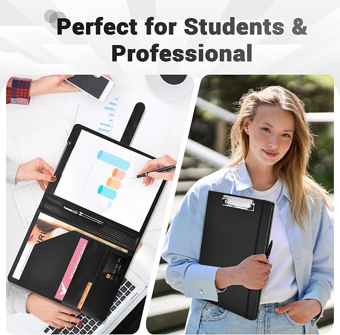 Padfolio with Clipboard Pacific Mailer Clipboard Notebook Resume Portfolio - Image 7