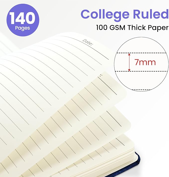 ZOTIA Lined Spiral Journal for Women, A5 Pretty Hardcover Notebook for Work - Image 2