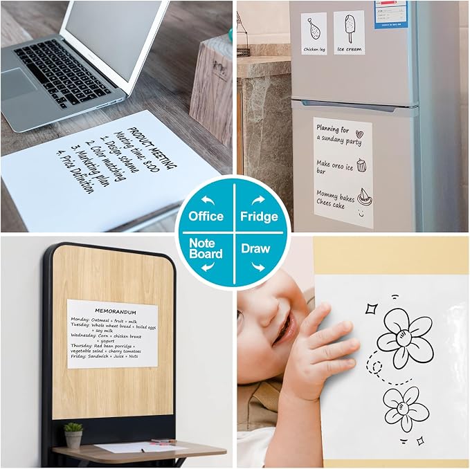 Dry Erase Board Sticker- Whiteboard Stickers-8.3''x11.7'' Removable Dry Erase - Image 6